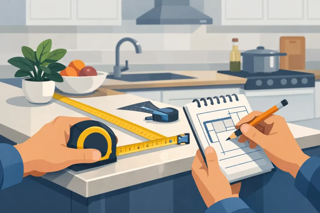How to Measure Kitchen Countertops Right