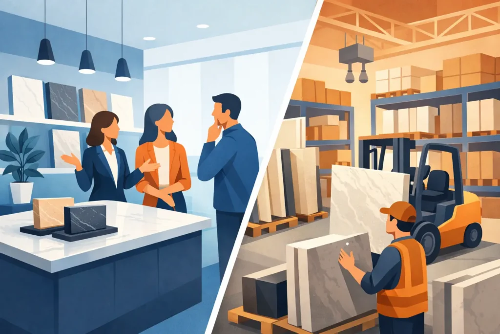 Countertop Showroom vs Warehouse Which Is Better?