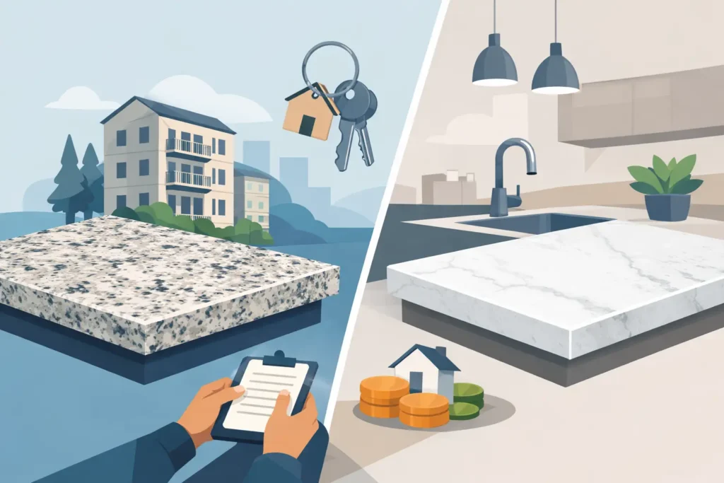 Granite or Quartz for Rentals?