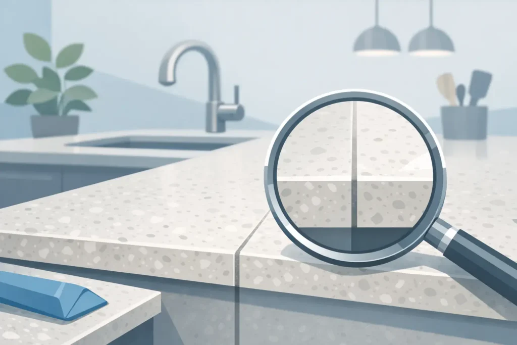 Quartz Countertop Seam Visibility Explained