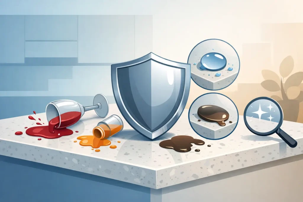 Quartz Countertop Stain Resistance Explained