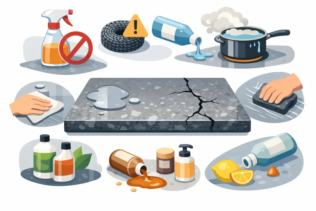 7 Granite Countertop Care Mistakes to Avoid
