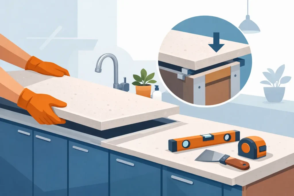 Can Countertops Be Installed Over Cabinets Safely?