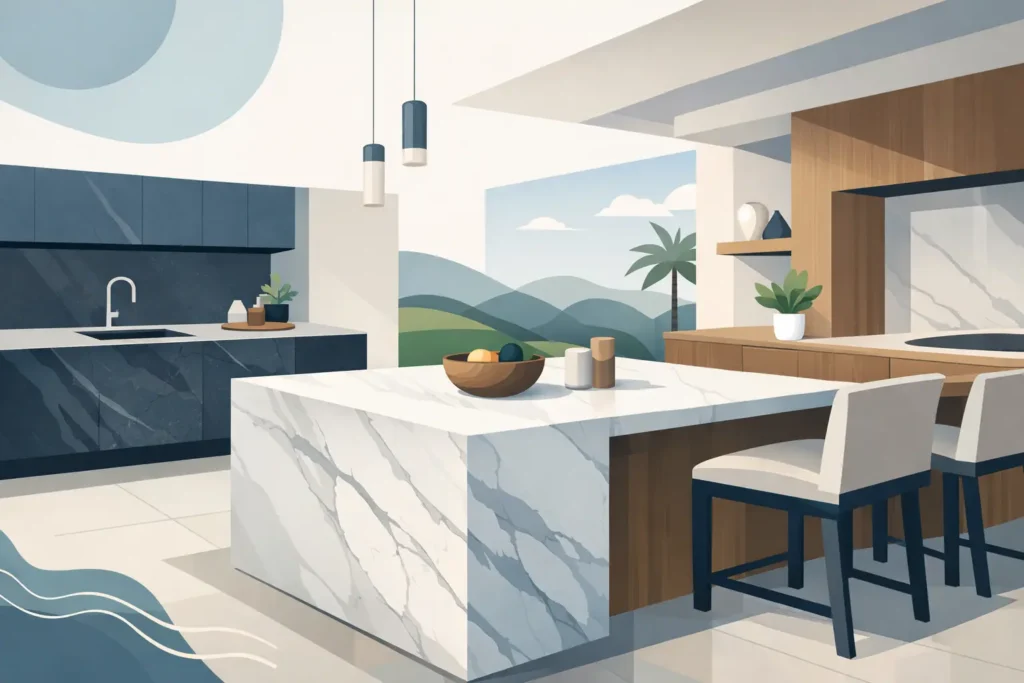 Waterfall Countertop Design Trends for 2026
